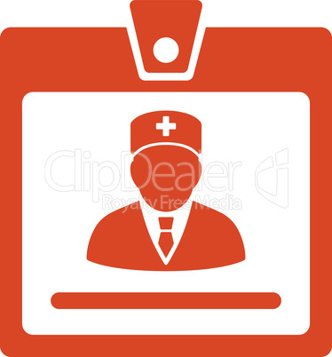 Orange--doctor badge.eps