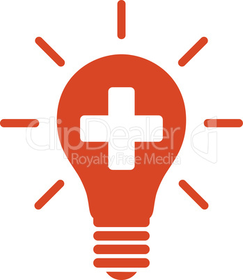 Orange--medical electric lamp.eps