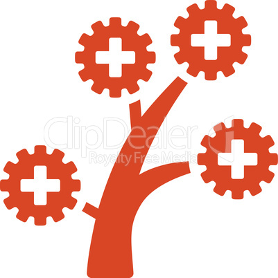 Orange--medical technology tree.eps