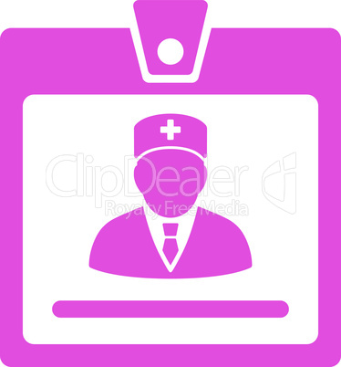 Pink--doctor badge.eps