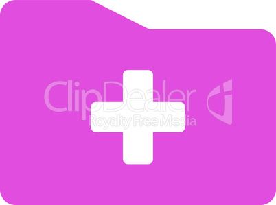 Pink--medical folder.eps