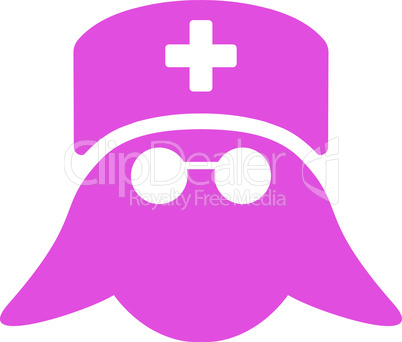 Pink--medical nurse head.eps