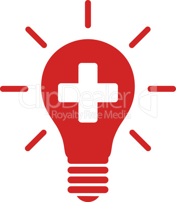 Red--medical electric lamp.eps