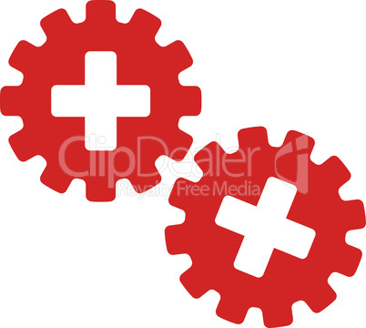 Red--medical gears.eps