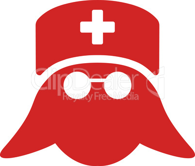 Red--medical nurse head.eps