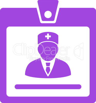 Violet--doctor badge.eps