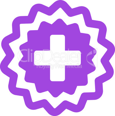 Violet--medical cross stamp.eps