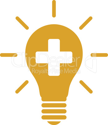 Yellow--medical electric lamp.eps