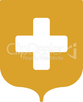 Yellow--medical shield.eps