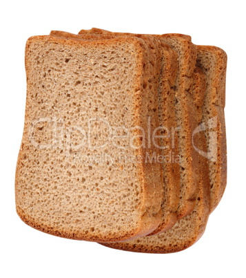 Dark Bread Isolated