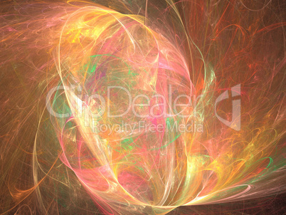Digital Fractal on Black