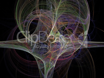 Digital Fractal on Black Digital Fractal on Black
