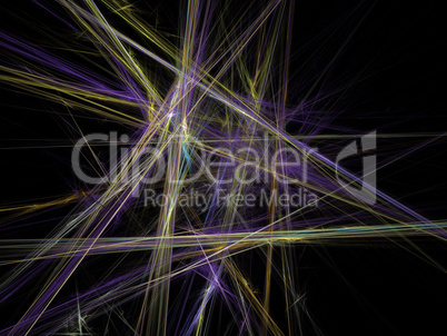Digital Fractal on Black Digital Fractal on Black