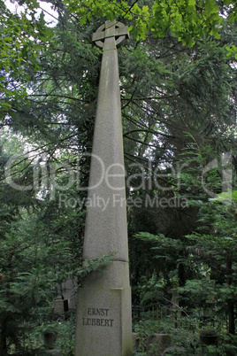 Grabmal Ernst Lübbert Alter Friedhof Schwerin