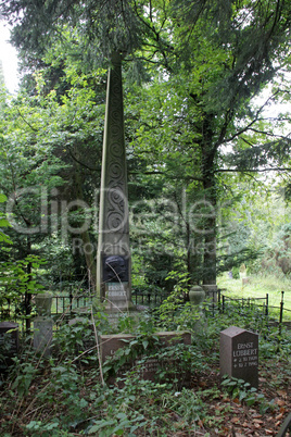 Grabmal Ernst Lübbert Alter Friedhof Schwerin