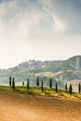 Fields in Tuscany