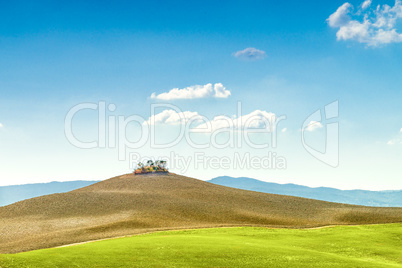 Fields in Tuscany