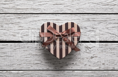 Heart shaped Valentines Day gift box