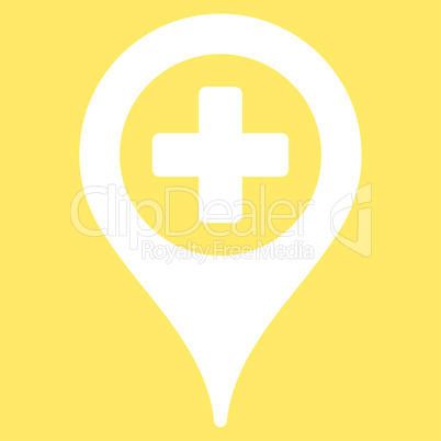 Hospital Map Pointer Icon