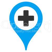 Hospital Map Pointer Icon