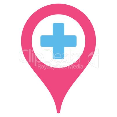 Hospital Map Pointer Icon