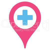 Hospital Map Pointer Icon