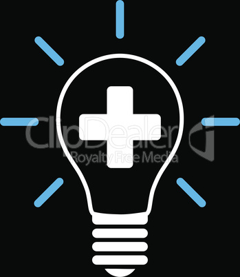 bg-Black Bicolor Blue-White--creative medicine bulb.eps