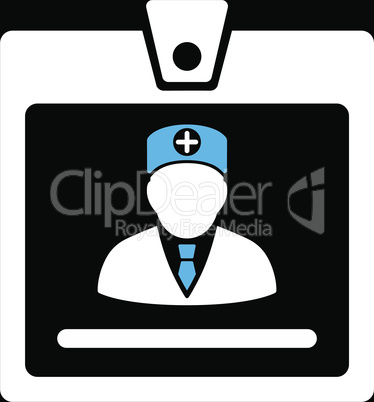 bg-Black Bicolor Blue-White--doctor badge.eps