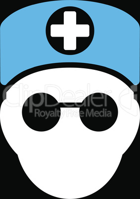 bg-Black Bicolor Blue-White--doctor head.eps