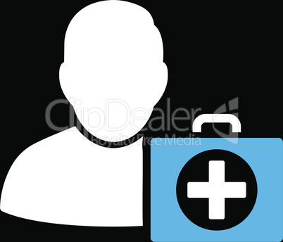 bg-Black Bicolor Blue-White--first aid man.eps