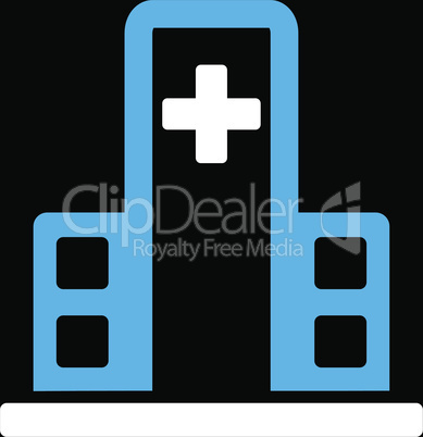 bg-Black Bicolor Blue-White--hospital building.eps