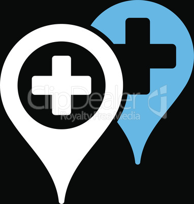 bg-Black Bicolor Blue-White--hospital map markers.eps