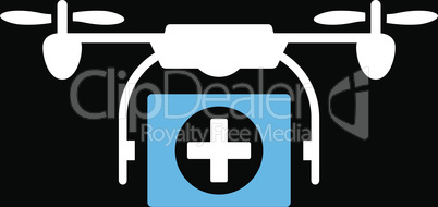 bg-Black Bicolor Blue-White--medical drone.eps