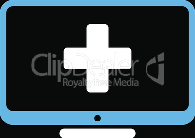 bg-Black Bicolor Blue-White--medical monitor.eps