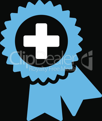 bg-Black Bicolor Blue-White--medical quality seal.eps