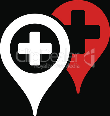 bg-Black Bicolor Red-White--hospital map markers.eps