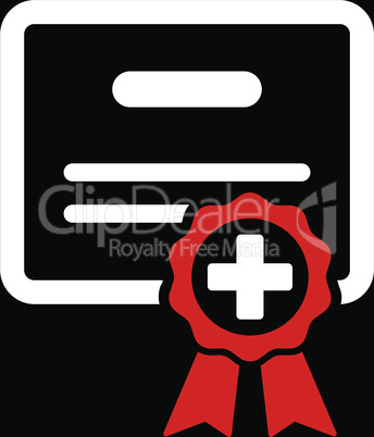 bg-Black Bicolor Red-White--medical certificate.eps