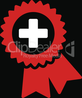 bg-Black Bicolor Red-White--medical quality seal.eps