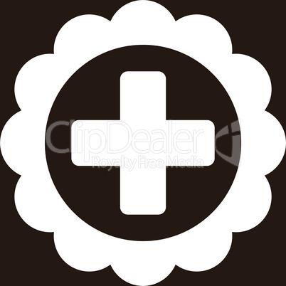 bg-Brown White--medical sticker.eps