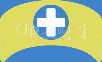 bg-Blue Bicolor Yellow-White--doctor cap.eps