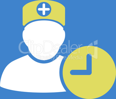 bg-Blue Bicolor Yellow-White--doctor schedule.eps