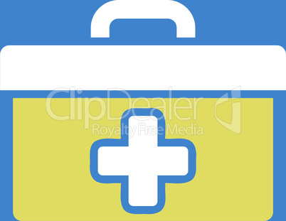 bg-Blue Bicolor Yellow-White--first aid toolbox.eps