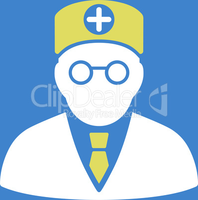 bg-Blue Bicolor Yellow-White--head physician v2.eps