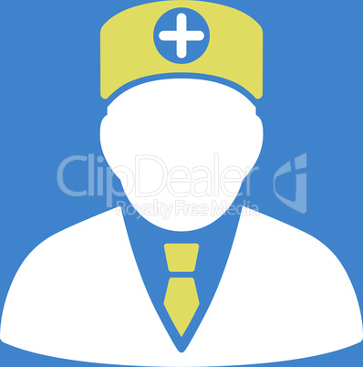 bg-Blue Bicolor Yellow-White--head physician.eps