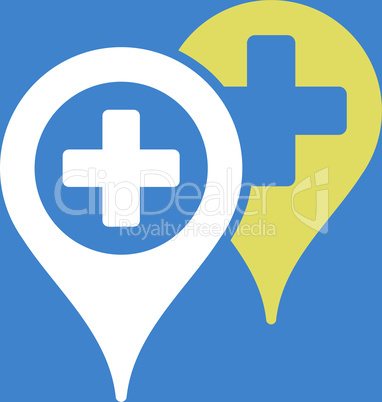 bg-Blue Bicolor Yellow-White--hospital map markers.eps