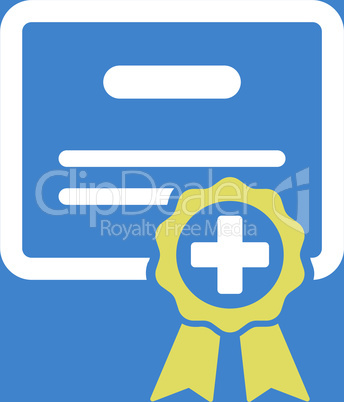 bg-Blue Bicolor Yellow-White--medical certificate.eps