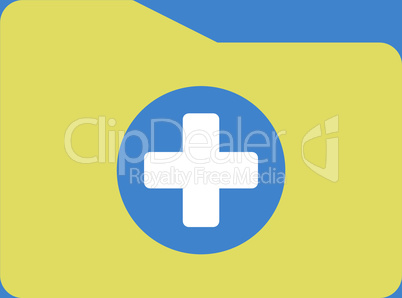 bg-Blue Bicolor Yellow-White--medical folder.eps