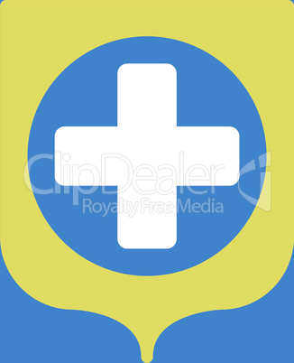 bg-Blue Bicolor Yellow-White--medical shield.eps