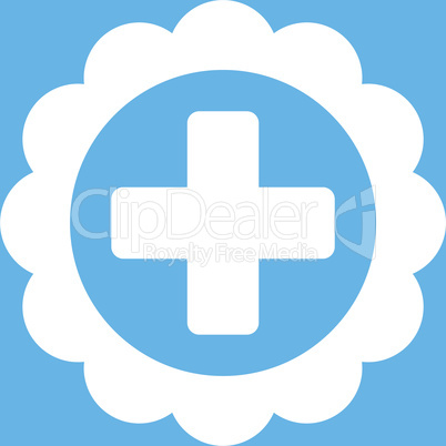 bg-Blue White--medical sticker.eps