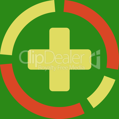 bg-Green Bicolor Orange-Yellow--health care diagram.eps